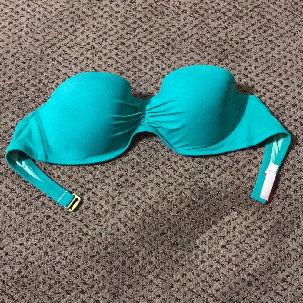 VS turquoise bikini top